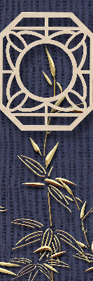 Rolgordijn verduisterend Het meer achter de bloemen