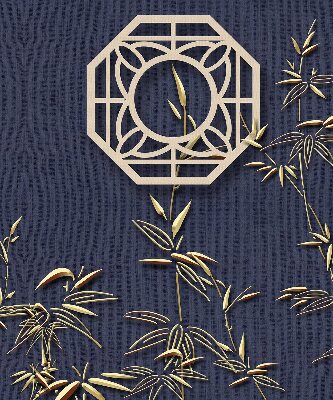 Rolgordijn verduisterend Het meer achter de bloemen