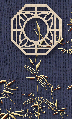 Rolgordijn verduisterend Het meer achter de bloemen