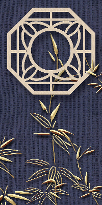 Rolgordijn verduisterend Het meer achter de bloemen