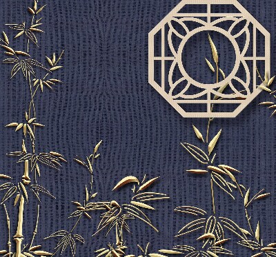 Rolgordijn verduisterend Het meer achter de bloemen