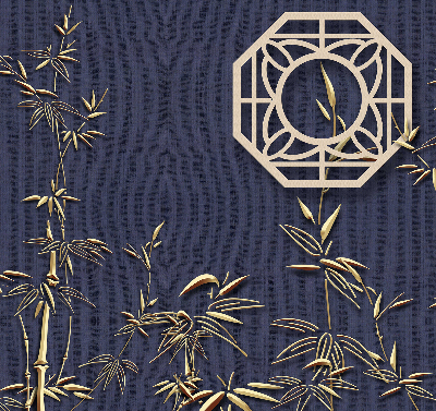 Rolgordijn verduisterend Het meer achter de bloemen