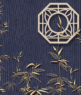 Rolgordijn verduisterend Het meer achter de bloemen