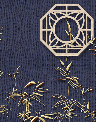 Rolgordijn verduisterend Het meer achter de bloemen