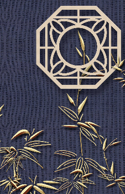 Rolgordijn verduisterend Het meer achter de bloemen