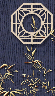 Rolgordijn verduisterend Het meer achter de bloemen