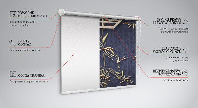 Rolgordijn verduisterend Het meer achter de bloemen