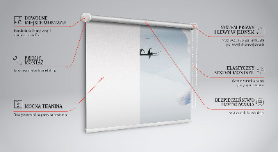 Rolgordijn voor het raam Een visser op een boot