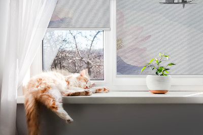 Rolgordijn voor het raam Een visser op een boot