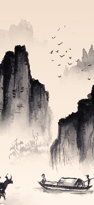 Rolgordijn voor het raam Rotsen