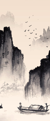 Rolgordijn voor het raam Rotsen