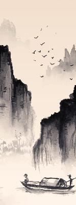 Rolgordijn voor het raam Rotsen