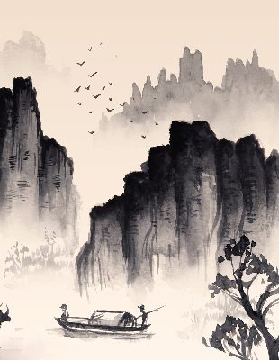 Rolgordijn voor het raam Rotsen