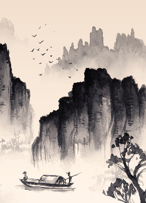 Rolgordijn voor het raam Rotsen