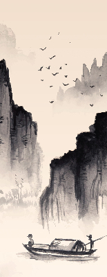 Rolgordijn voor het raam Rotsen