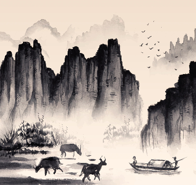 Rolgordijn voor het raam Rotsen