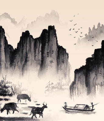 Rolgordijn voor het raam Rotsen