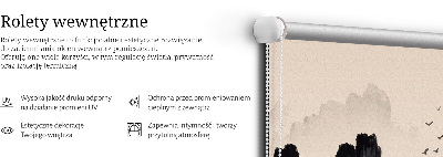 Rolgordijn voor het raam Rotsen