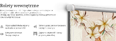 Rolgordijn verduisterend Vogels op een boom met bloemen