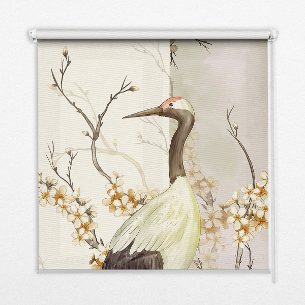 Rolgordijn verduisterend Een kraan in de struik