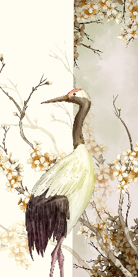 Rolgordijn verduisterend Een kraan in de struik