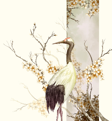 Rolgordijn verduisterend Een kraan in de struik