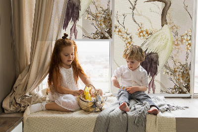 Rolgordijn verduisterend Een kraan in de struik