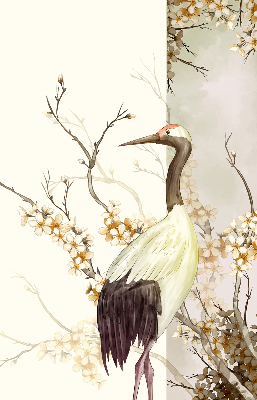 Rolgordijn verduisterend Een kraan in de struik