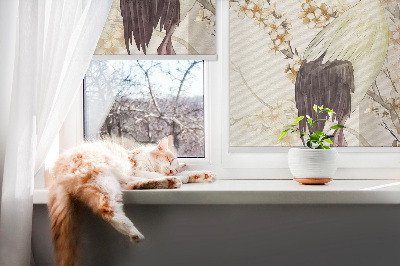 Rolgordijn verduisterend Een kraan in de struik