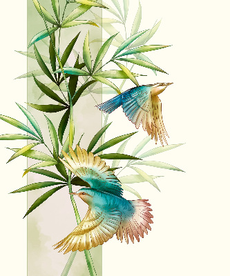 Rolgordijn voor het raam Vogels in de bladeren