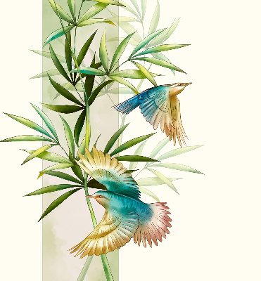 Rolgordijn voor het raam Vogels in de bladeren