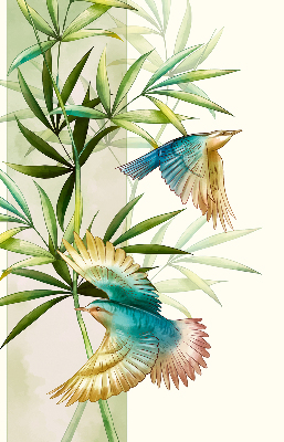 Rolgordijn voor het raam Vogels in de bladeren