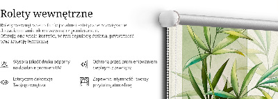 Rolgordijn voor het raam Vogels in de bladeren