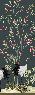 Rolgordijn verduisterend Vogels bij de rozenstruik