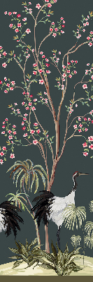 Rolgordijn verduisterend Vogels bij de rozenstruik