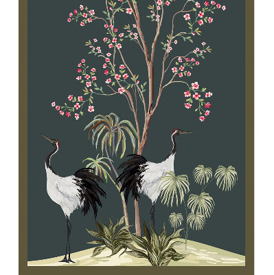 Rolgordijn verduisterend Vogels bij de rozenstruik