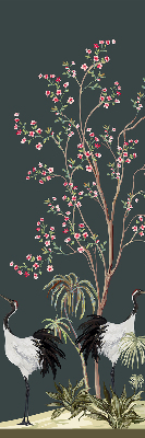 Rolgordijn verduisterend Vogels bij de rozenstruik