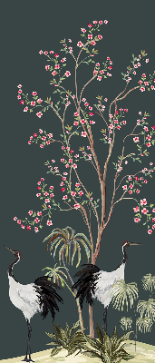 Rolgordijn verduisterend Vogels bij de rozenstruik