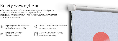 Rolgordijn voor het raam Bergen in de mist