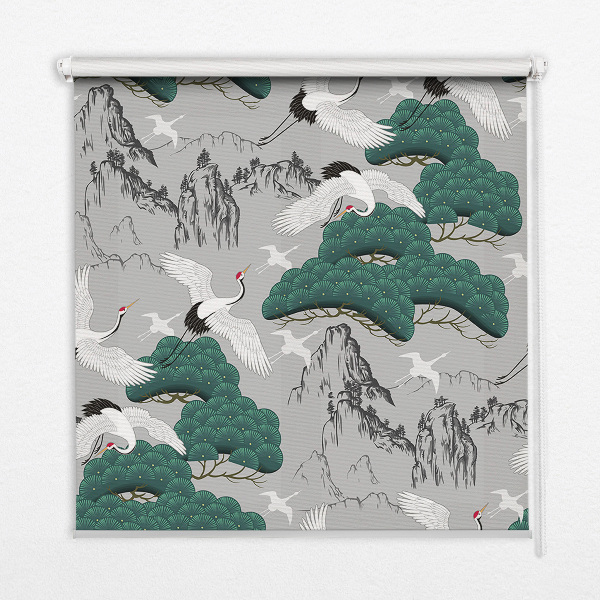 Rolgordijn verduisterend Vliegende Kranen