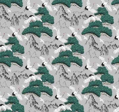 Rolgordijn verduisterend Vliegende Kranen