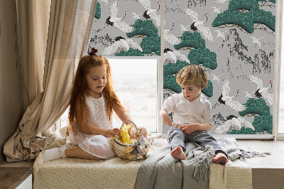 Rolgordijn verduisterend Vliegende Kranen