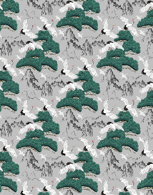 Rolgordijn verduisterend Vliegende Kranen