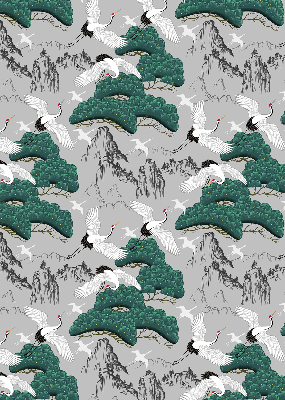 Rolgordijn verduisterend Vliegende Kranen