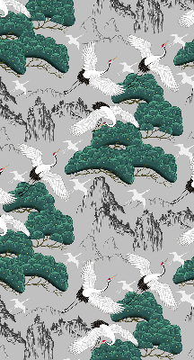 Rolgordijn verduisterend Vliegende Kranen