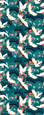 Rolgordijn verduisterend Een zwerm kraanvogels