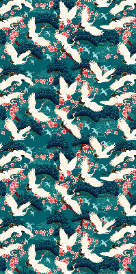 Rolgordijn verduisterend Een zwerm kraanvogels