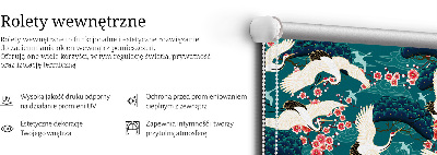 Rolgordijn verduisterend Een zwerm kraanvogels