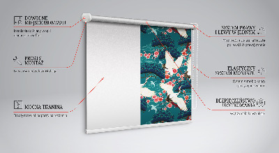 Rolgordijn verduisterend Een zwerm kraanvogels