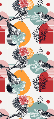 Rolgordijn voor het raam Vogels